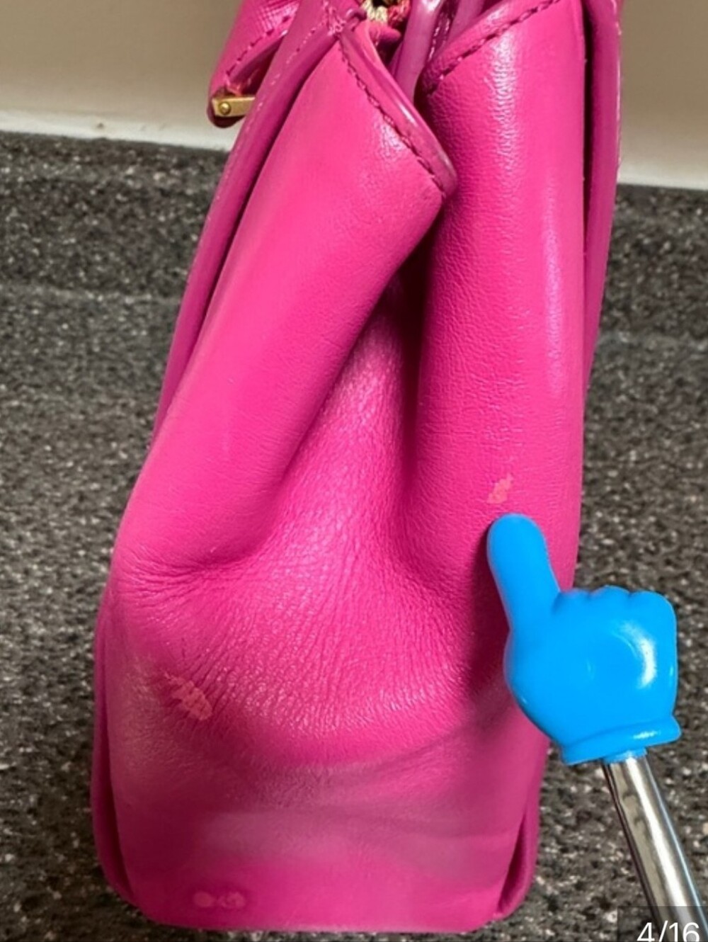 Authentic MCM Bright Pink Satchel - Picture 9 of 16